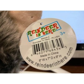 REINDEER IN HERE Christmas Plush Toy .