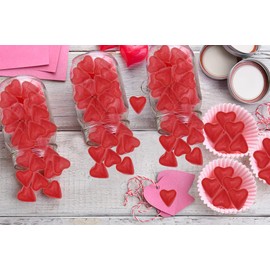 Fruidles Valentine's Cherry JuJu Hearts Jelly 1 Pound, Delicious Gummy Candy, Fun and Festive Holiday Snacking, Party Favor