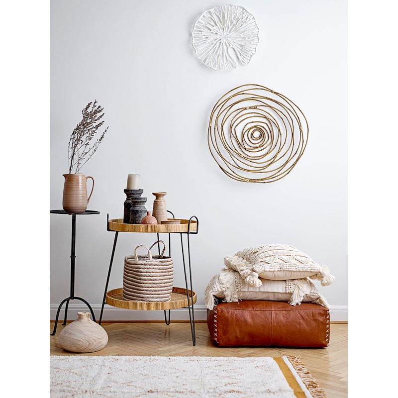 Creative Co-Op Handmade White Coral Shaped Paper & Metal Wall