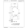 Westbrass D2033-NL-05 10" Classic 1-Lever Handle Cold Water Dispenser Faucet,