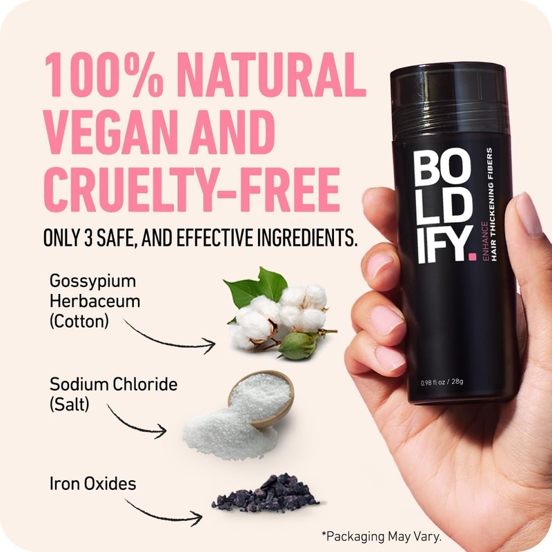 BOLDIFY Hair Fibers (Dark Blonde) Undetectable & Natural - Giant