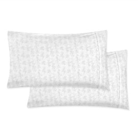 Elegant Comfort Ultra Soft Set of 2 Sea Waves Print Pillowcases - 1500 Premium Hotel Quality Microfiber, Soft and Smooth Envelope Closure 2-Piece Pillow Covers - Standard/Queen, Wave Beige