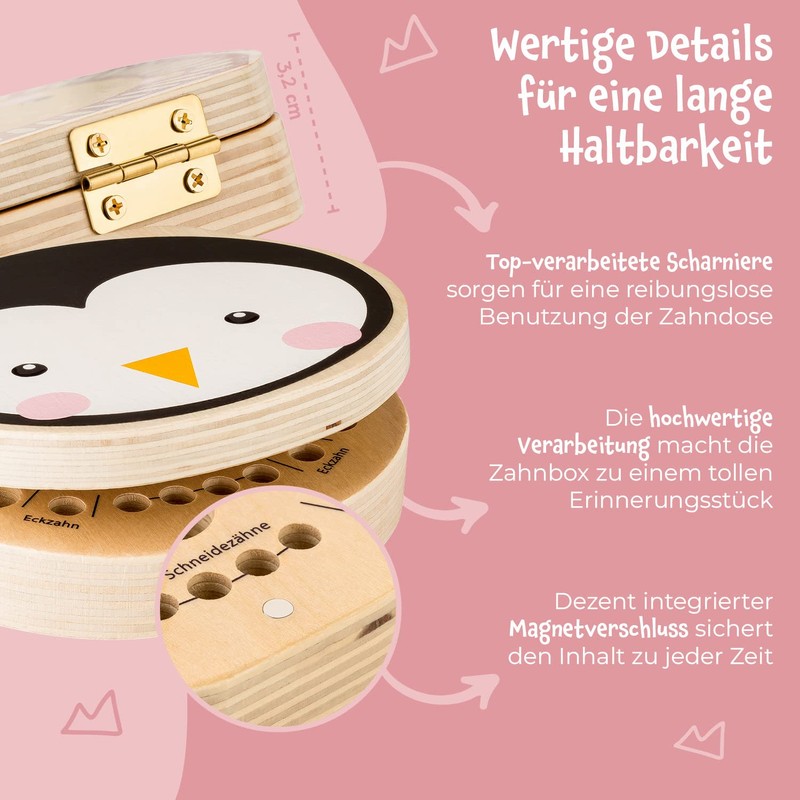 hej kiddo Tooth Box Milk Teeth | Tooth Box for