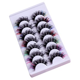 Beavorty Mix Fluffy False Eyelashes for Women Diy Lash Extension Kit Curl Lashes for Stage Performance Party Wedding