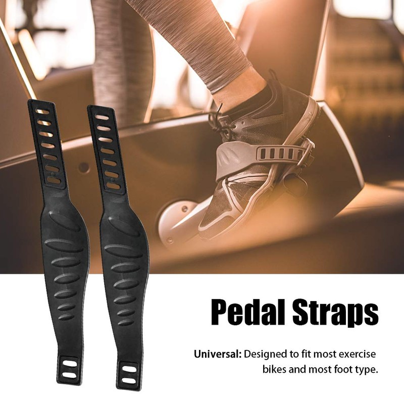Pack of 2 Exercise Bikes, Pedal Straps, Durable, Adjustable Length,