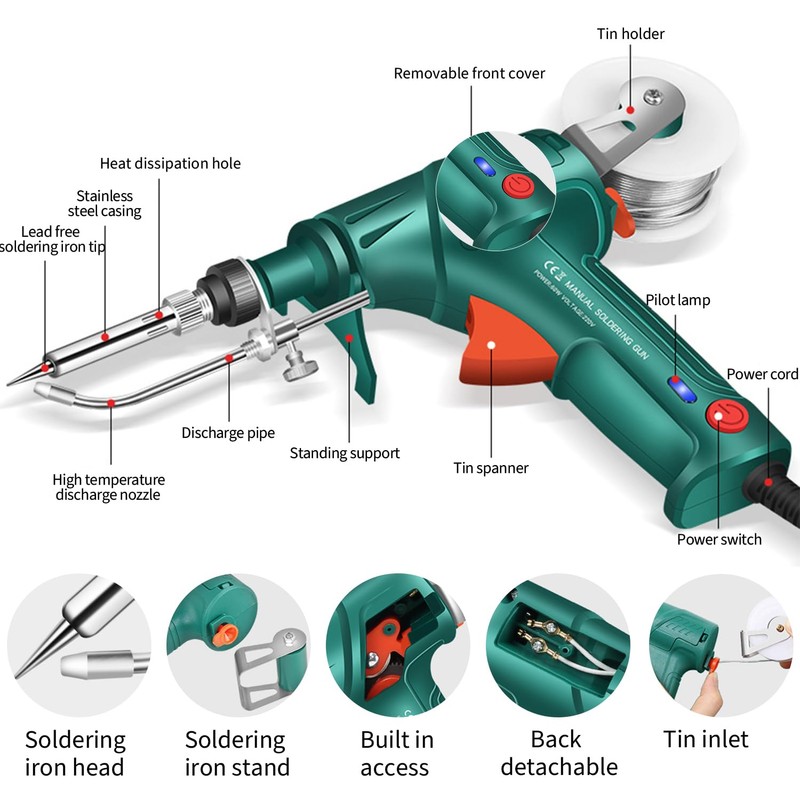 Internally Heated Industrial Laser Welding Tools, Multi-Function Soldering Iron Soldering