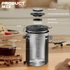 Coffee Canisters with Window,Scoop and Airtight Lid Stainless Steel Kitchen