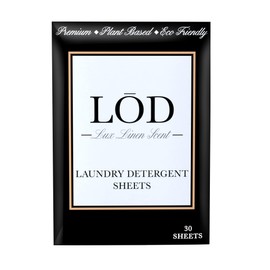 LŌD Laundry Detergent Sheets, 30 Sheets, Powerful, Plant-Based, Easy, Mess Free (Lux Linen)