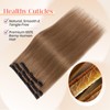 Elailite Clip in Hair Extensions Real Human Hair 3PCS Lace