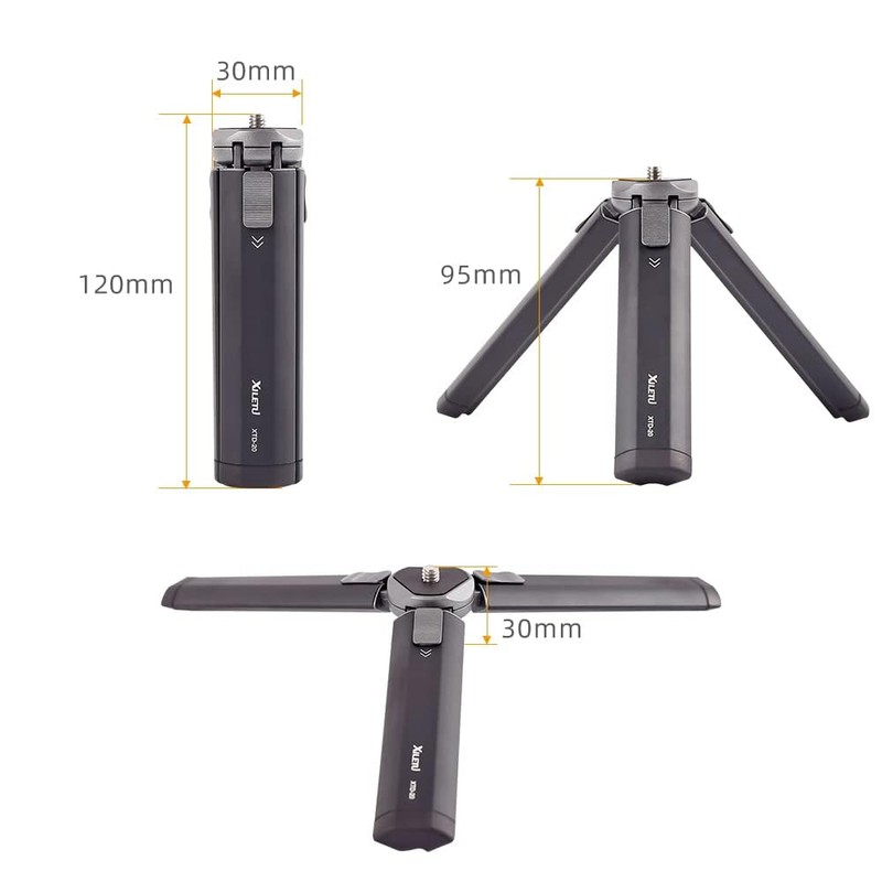 XILETU XTD20 Metal Mini Tripod Pocket Tripod Camera Desktop Tripod