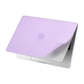 MOSISO Compatible with MacBook Pro 14 inch Case 2025-2021 M4 M3 M2 M1 A3112 A3185 A3401 A2918 A2992 A2779 A2442, Shockproof Anti-Fingerprint Scratch Resistant PP Matte Soft Case Cover, Purple