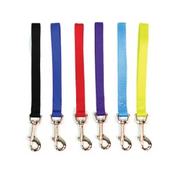 Blue-9 Dog Training Leash, 9 Inch Tab Lead for Obedience, Recall, and Agility Training, Made in The USA, Blue