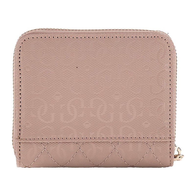 GUESS Yarmilla SLG Zip Around Wallet S Taupe, taupe, Elegant
