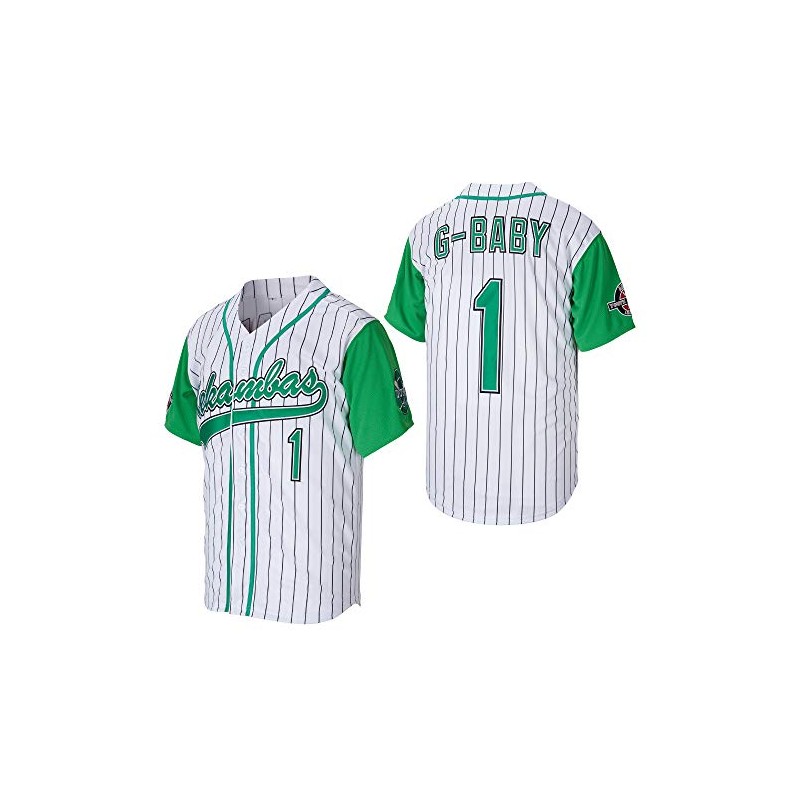 Kekambas Men's #1 G-Baby Jarius Evans Hardball Movie Baseball Jersey