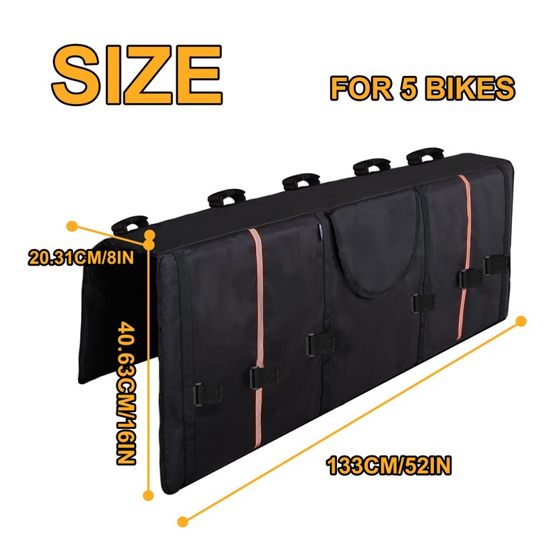 Amooca Tailgate Pad for Mountain Bikes Pickup Truck Tailgate Protection