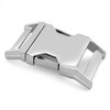 Ganzoo Alumaxx Metal Click Clasp, Pack of 4, Shiny Silver,