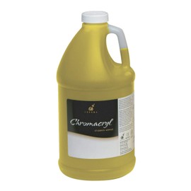 Chroma Chromacryl Non-Toxic Premium Acrylic Paint - 1/2 gallon - Cool Yellow - 1413