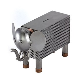 Steelman24 I Nuts and bolts sculpture Elephant Money Box I Handmade ornaments I Made in Germany I I Metal figurine