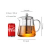 Glass Teapot with Infuser Tea Pot 32oz/43oz Tea Kettle Stovetop