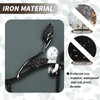 Coat Rack Black Metal Leaves Wall Coat Rack Hallway Wall