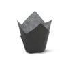 Black Medium Size Tulip Baking Cups Cupcake Liners Muffin Liners