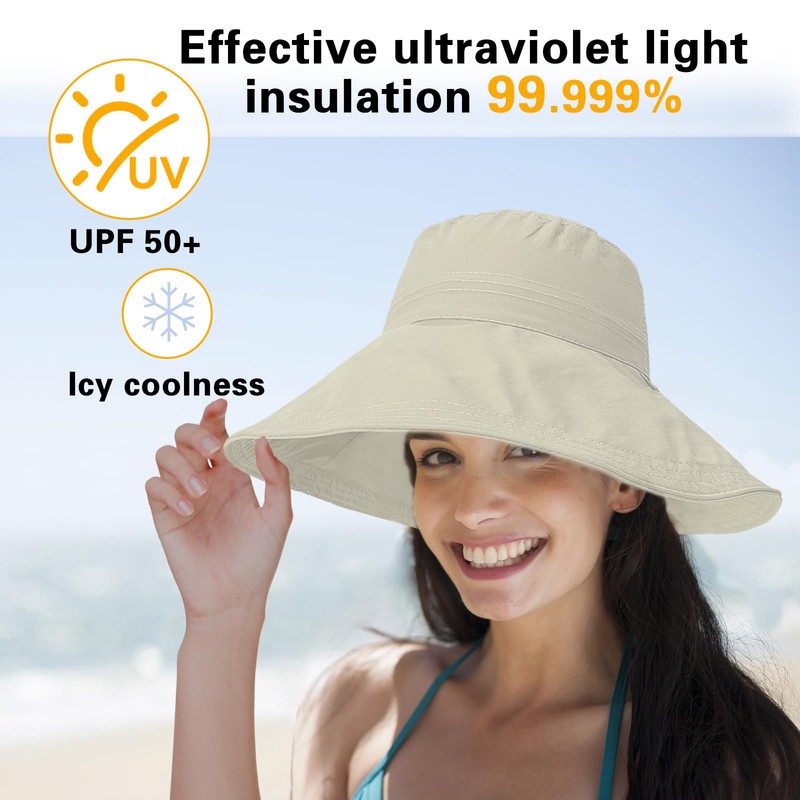 Shyllin Women's Sun Hat, beige, 60