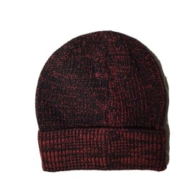 HURLEY MEN'S MAX CUFF 2.0 BEANIE BLACK/RED