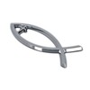 Elektroplate Christian Fish with Cross OEM Chrome Emblem for Cars,