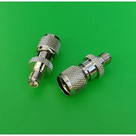 DLS (1 PC) SMA Female to Mini-UHF Male Connector - USA Seller