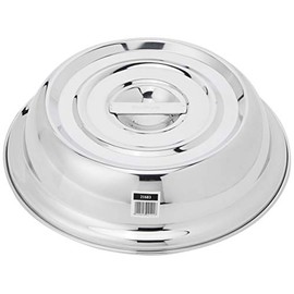 Genware NEV-21683 Plate Cover, Round Stainless Steel, For 10" Plates