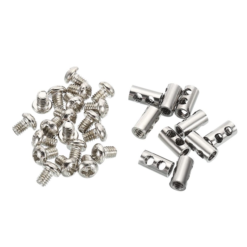 PATIKIL 10pcs 5.3x10mm Wire Rope Clip Steel Cable Clamp 3mm