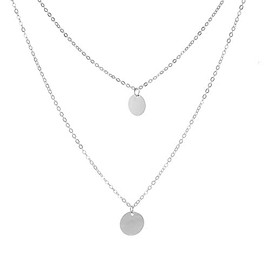 Delicate Multilayer Choker Necklaces for Women Trendy Coin Pendant Necklaces Gold Jewelry for Women Girls