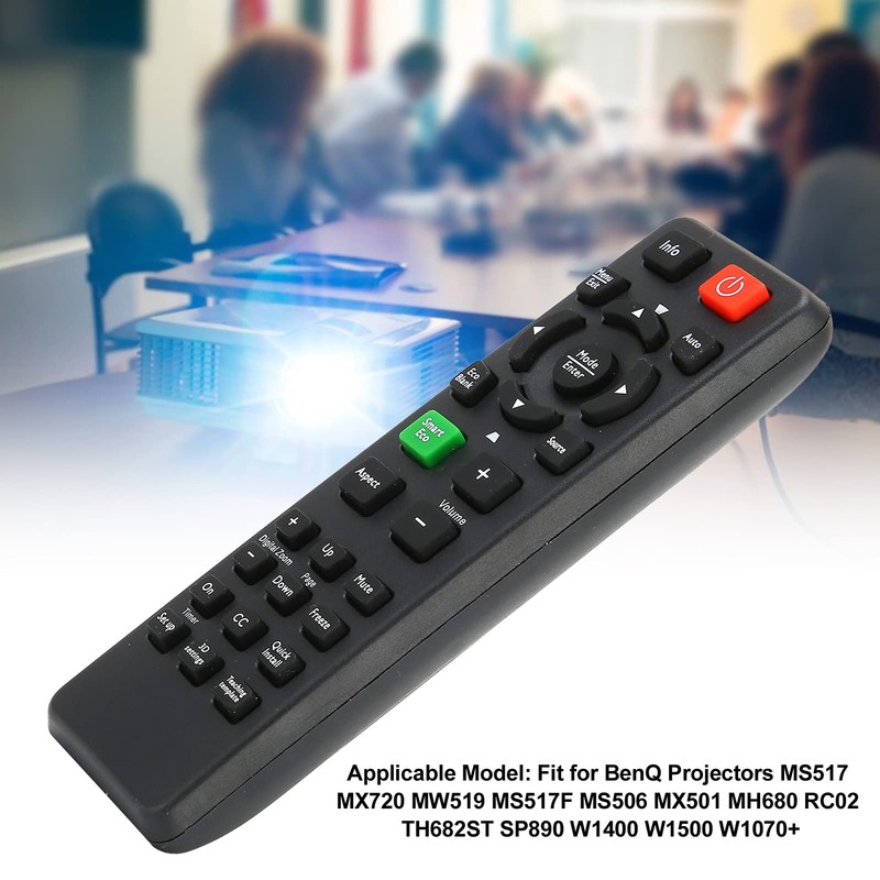 Projector Remote Control for BenQ, Controller Replacement for MS517 MX720