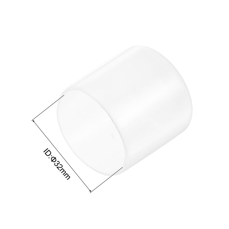 uxcell 5pcs Rubber End Caps 32mm ID Vinyl PVC Round
