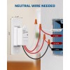 Dewenwils DEWENEILS Wireless Light Switch and Receiver Kit with Magnetic