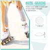 Sotiff 4 Pieces Hockey Ankle Gel Pads Skate Gel Discs