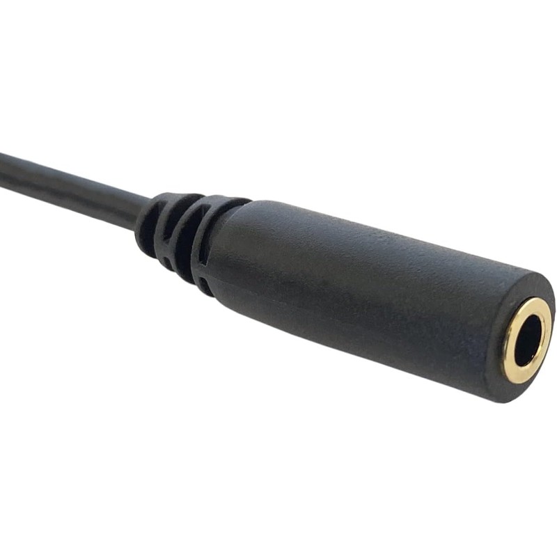 Basicest 2.5mm TRS (Male) 3.5mm TRS (Female) Audio Cable (20cm)