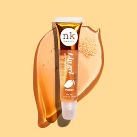 NK lip gloss gel 15ml Vitamin E, Shiny, Nourishes, Mango, Coconut, Rosehip and Clear flavoured by Nicka K (Multi Pack Of 4).