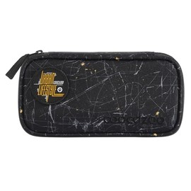 coocazoo Pencil Case with Patch, Pencil Case, Large Main Compartment, Loops for Compass and Set Square, Timetable Compartment, Zip Pocket, from 3rd Class, Urban Metro, Pencil case