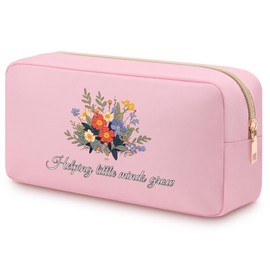 Teacher Appreciation Gifts for Women Teacher Makeup Bag Teacher Educator Thank You Gifts Oxford Cloth Toiletry Bag Graduation Birthday Retirement Gifts for Women Tutor Principal Cosmetic Zipper Pouch