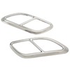 2PCS Quad Exhaust Tip Cover Tail Throat Decoration Replacement for