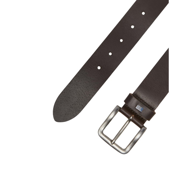 JACK & JONES Male Leather Belt, Black coffee