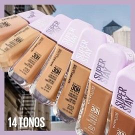 Maybelline Super Stay Lumi Matte Base de Maquillaje Líquida, Alta Cobertura con Acabado Mate Luminoso, Tecnología Lightwear 30H de Duración, Tono 220 