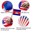 TSMD Cambodia Stick Flag Cambodian Small Mini Hand Held Flags,5x8