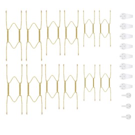 LALOCAPEYO 12PCS Decorative Board Clothes Hanger Invisible Wall Spring Hook with 3 Sizes for Home Decoration Wall Hook 6/8/10 inches for Antique Board and Art