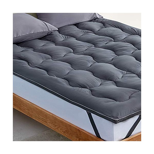 SLEEP ZONE Twin Mattress Topper Cooling Mattress Pad Cover Fluffy