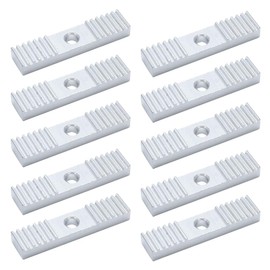 Eilumduo 10Pcs 9x40mm GT2 Timing Belt Fixing Piece 2GT Timing Belt Aluminum Gear Clamp Mount Block for 3D Printers