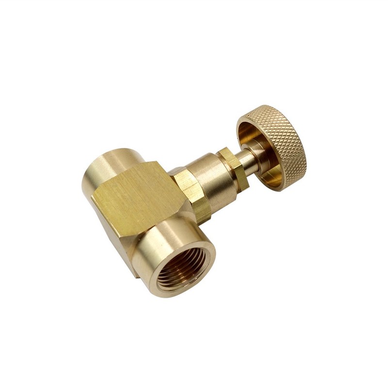 HongBoW Brass Instrument Propane Gas Needle Valve Wheel Handle 600