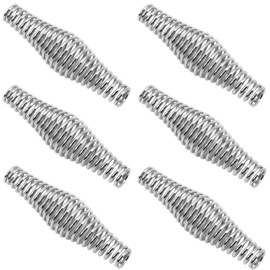 6Pcs Stainless Steel BBQ Spring Handles 4.4-Inch Long Heavy Duty for Wood Stoves, Grill, Stove, Pit Door Handles