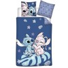 Stitch & Angel Leaf Bedding Set, Reversible Duvet Cover 140